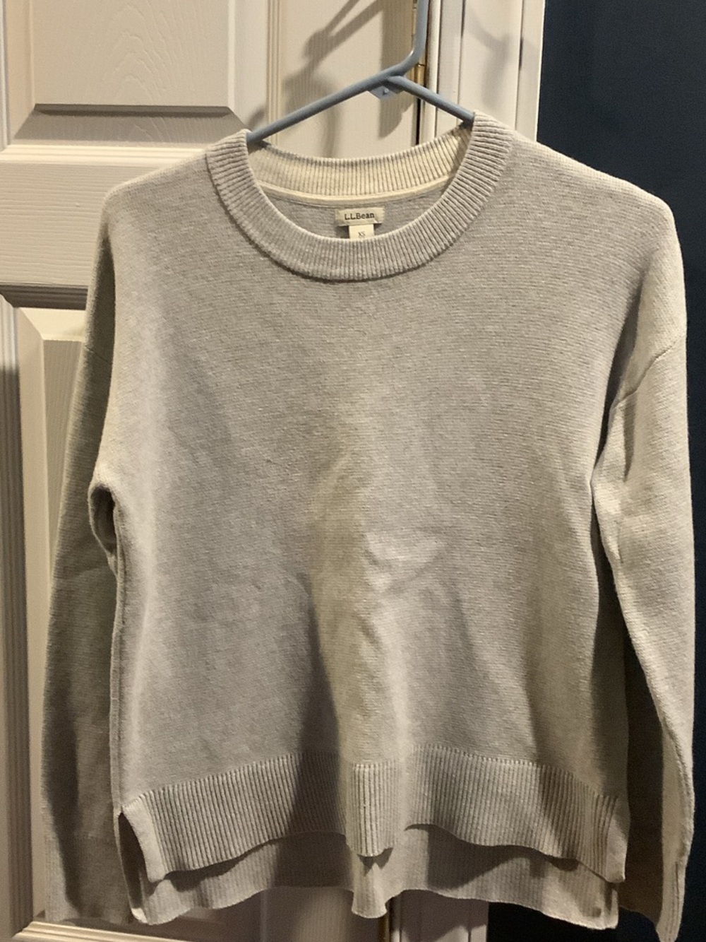 L.L. Bean Women's Light Gray Crewneck Sweater